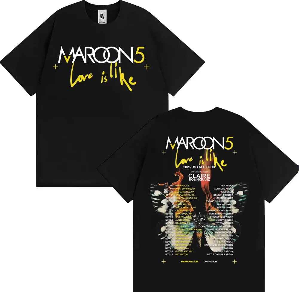 Футболка Band Maroon 5 Love Is – обзор и цена Street Fashion Men 2025